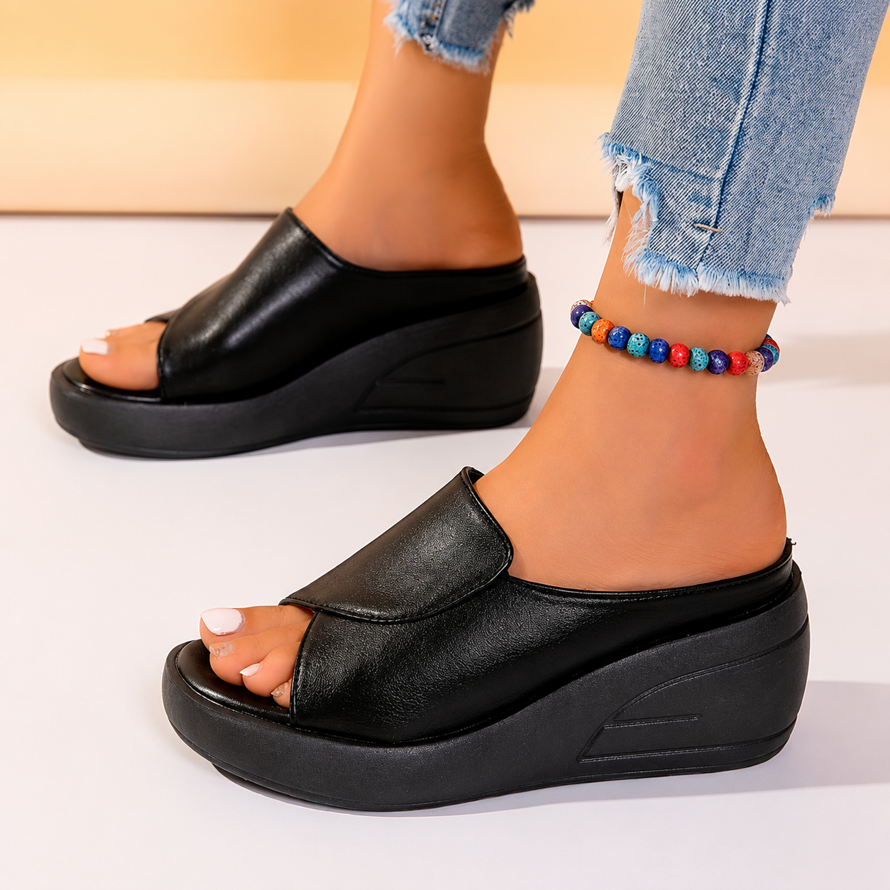 Selene™ | Orthopedic Slip-on Wedge Sandals