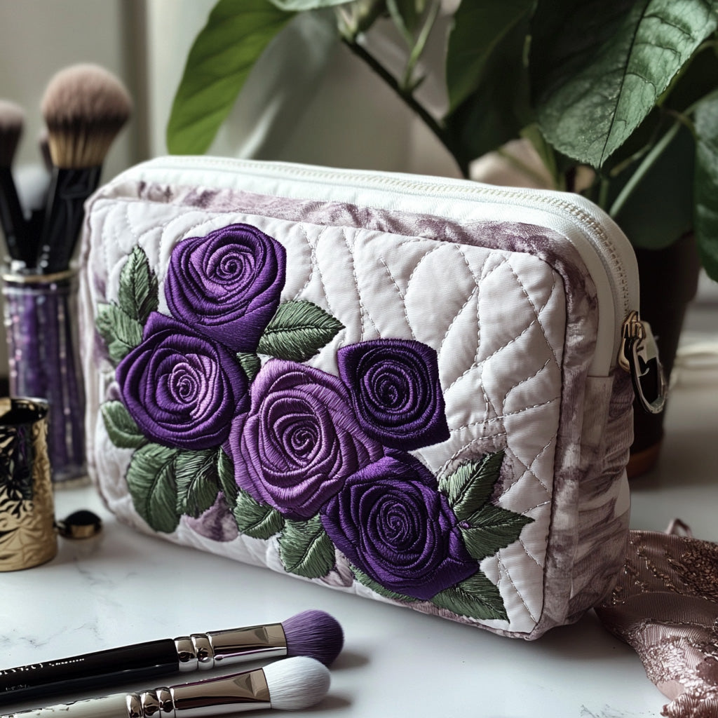 Odie | Elegant Petals Quilted Cosmetic Bag