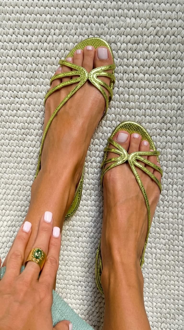 Selora | Golden Sandals Winter Essence