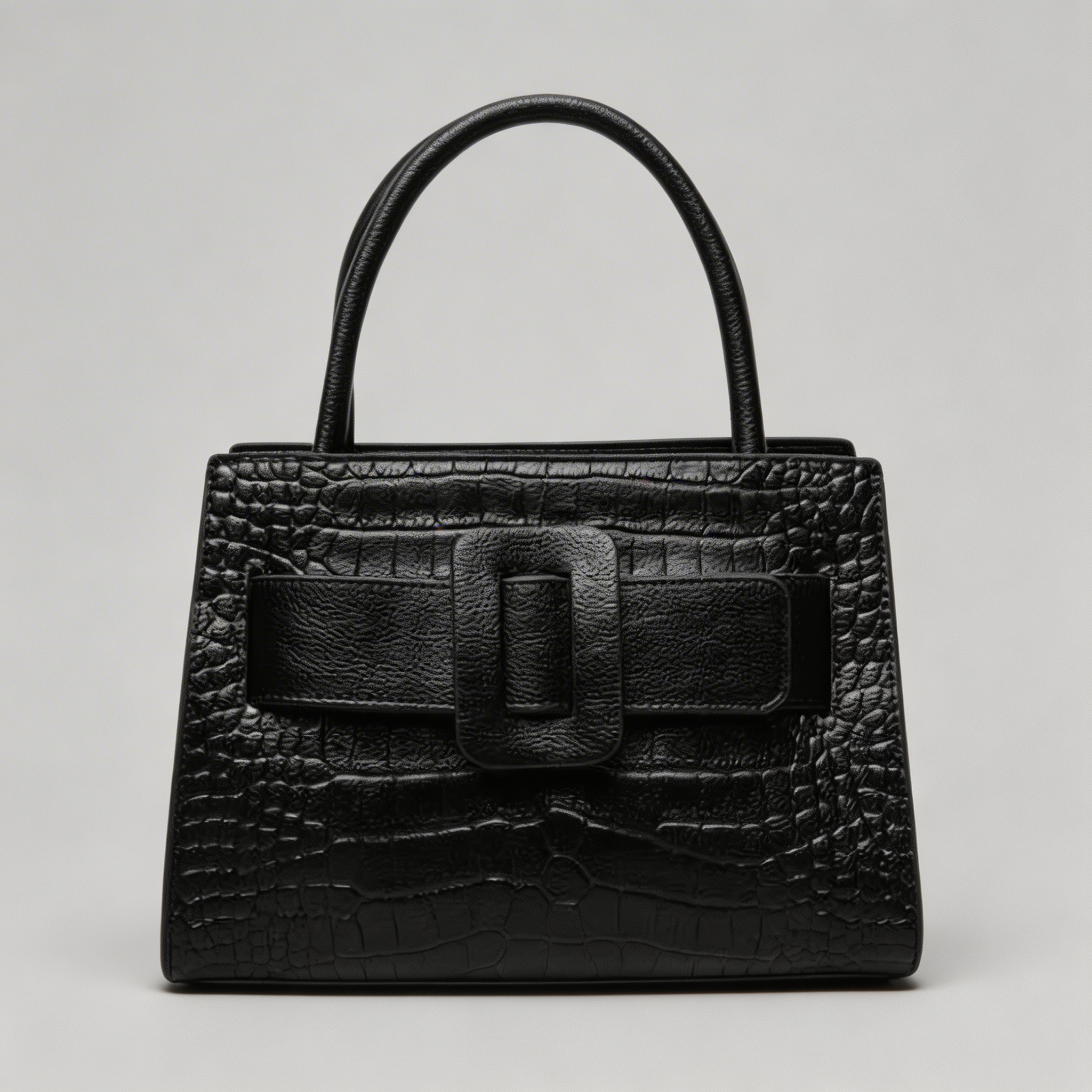 Kim's | Florence Buckle-Front Top-Handle Tote | Structured Handbag