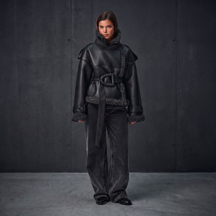 KIM'S | WOMEN'S AVIATOR JACKET | ZIP FRONT | PANELLED