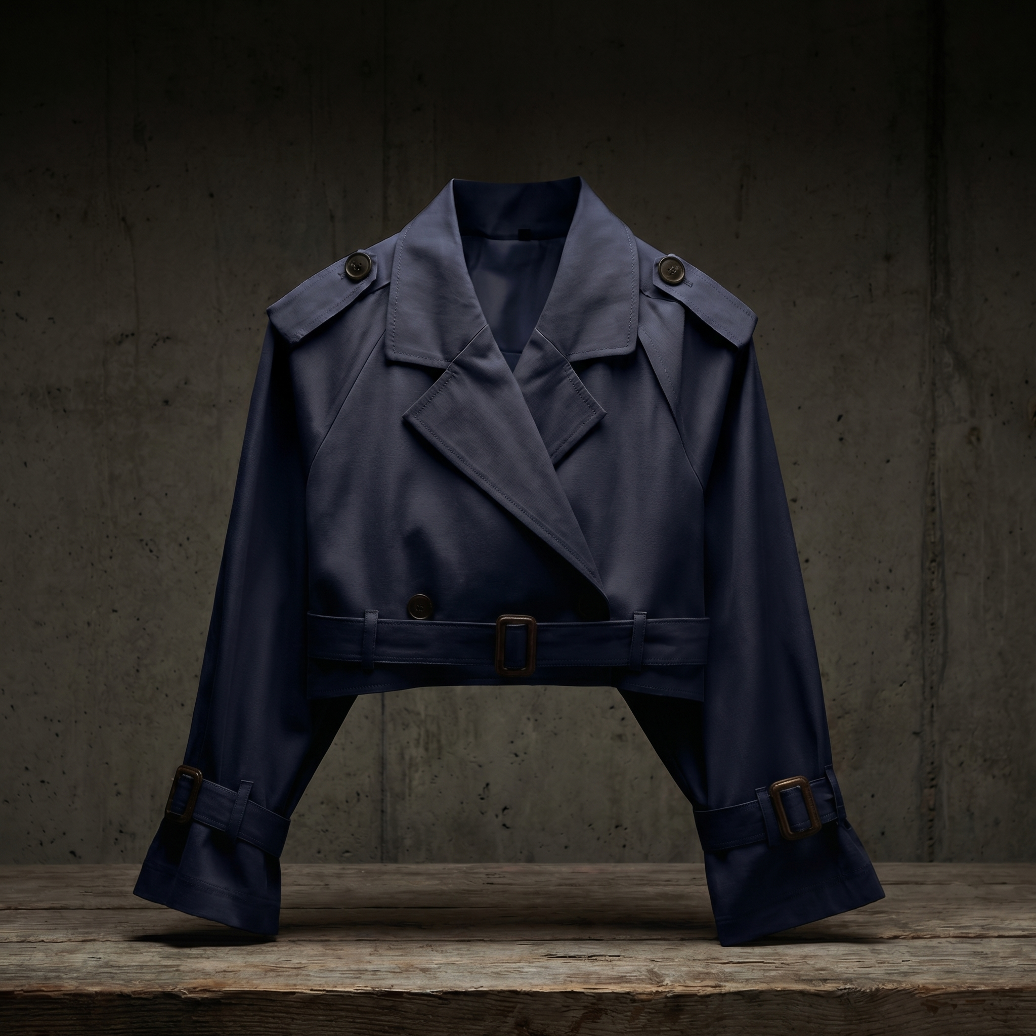KIM'S | WOMEN'S TRENCH JACKET | CROPPED | BELTED