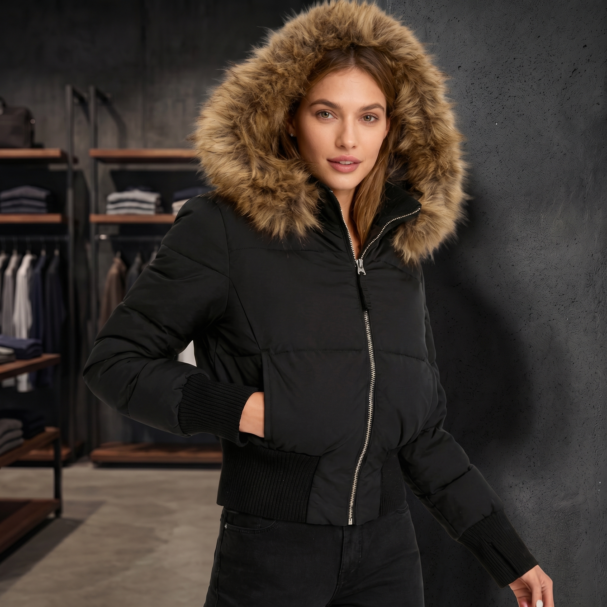 KIM'S | WOMEN'S PUFFER JACKET | HOODED | QUILTED