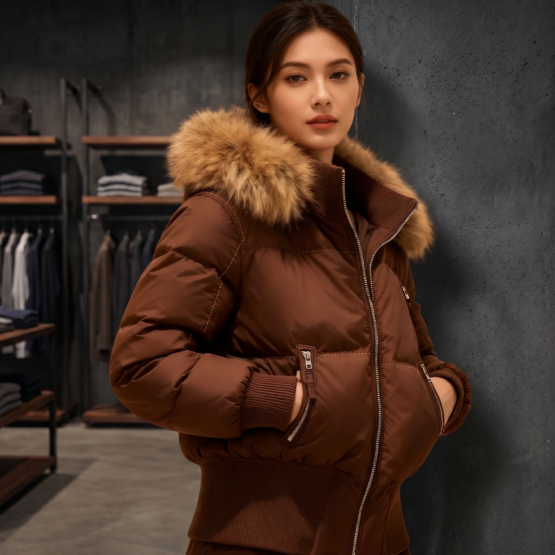 KIM'S | WOMEN'S PUFFER JACKET | HOODED | QUILTED
