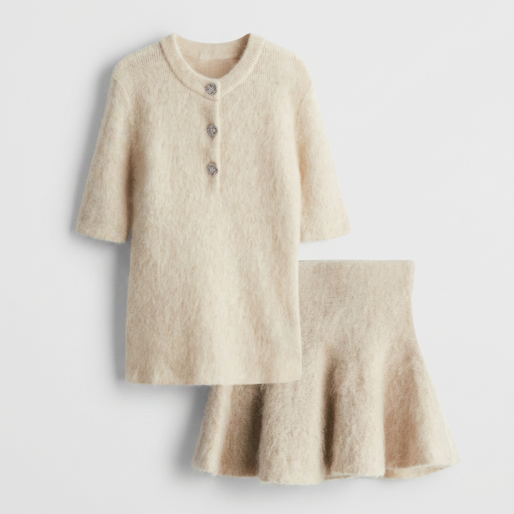 Kim's | WOMEN'S TWO-PIECE SET | MOHAIR | KNIT