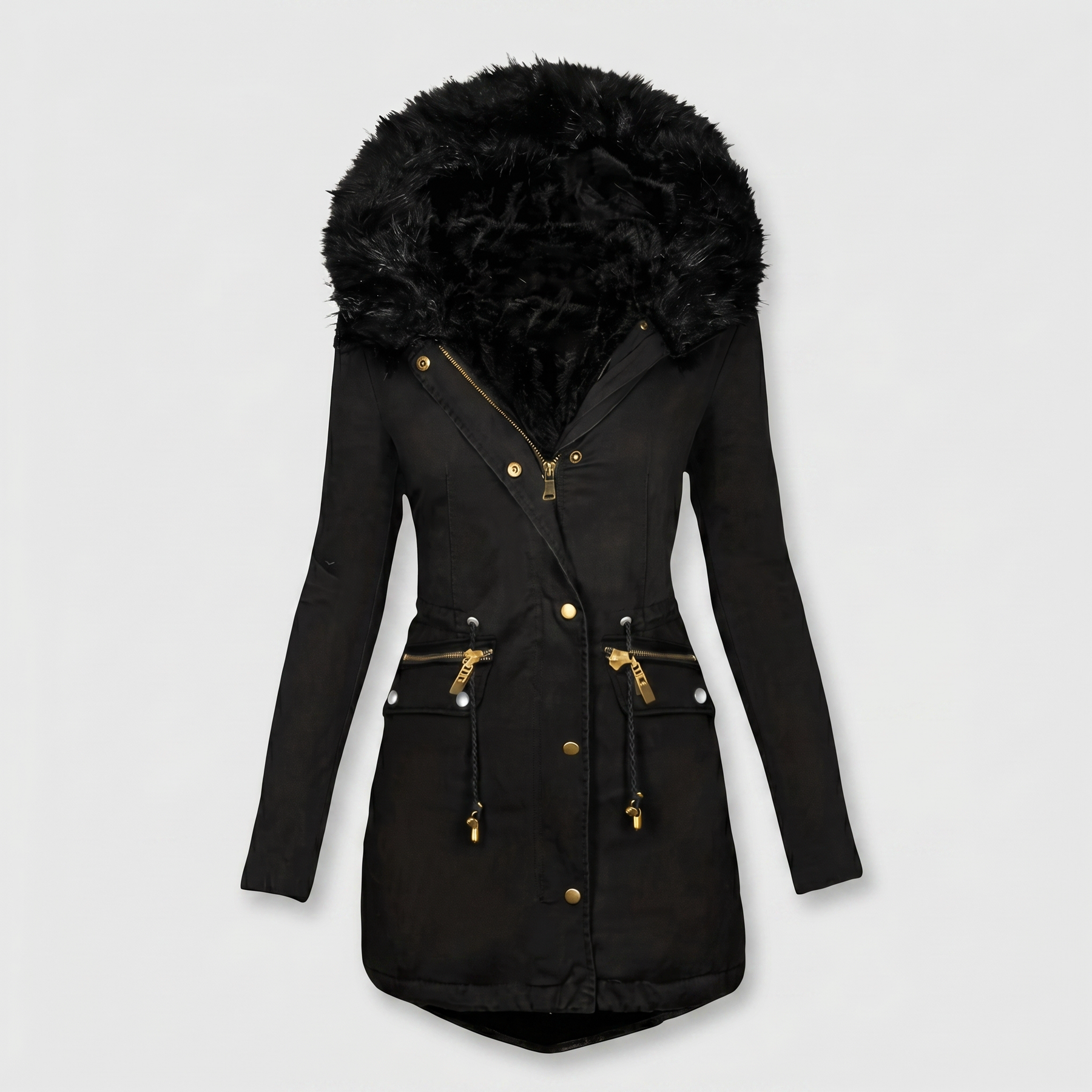 KIM'S | WOMEN'S PARKA JACKET | HOODED | TRIM DETAIL