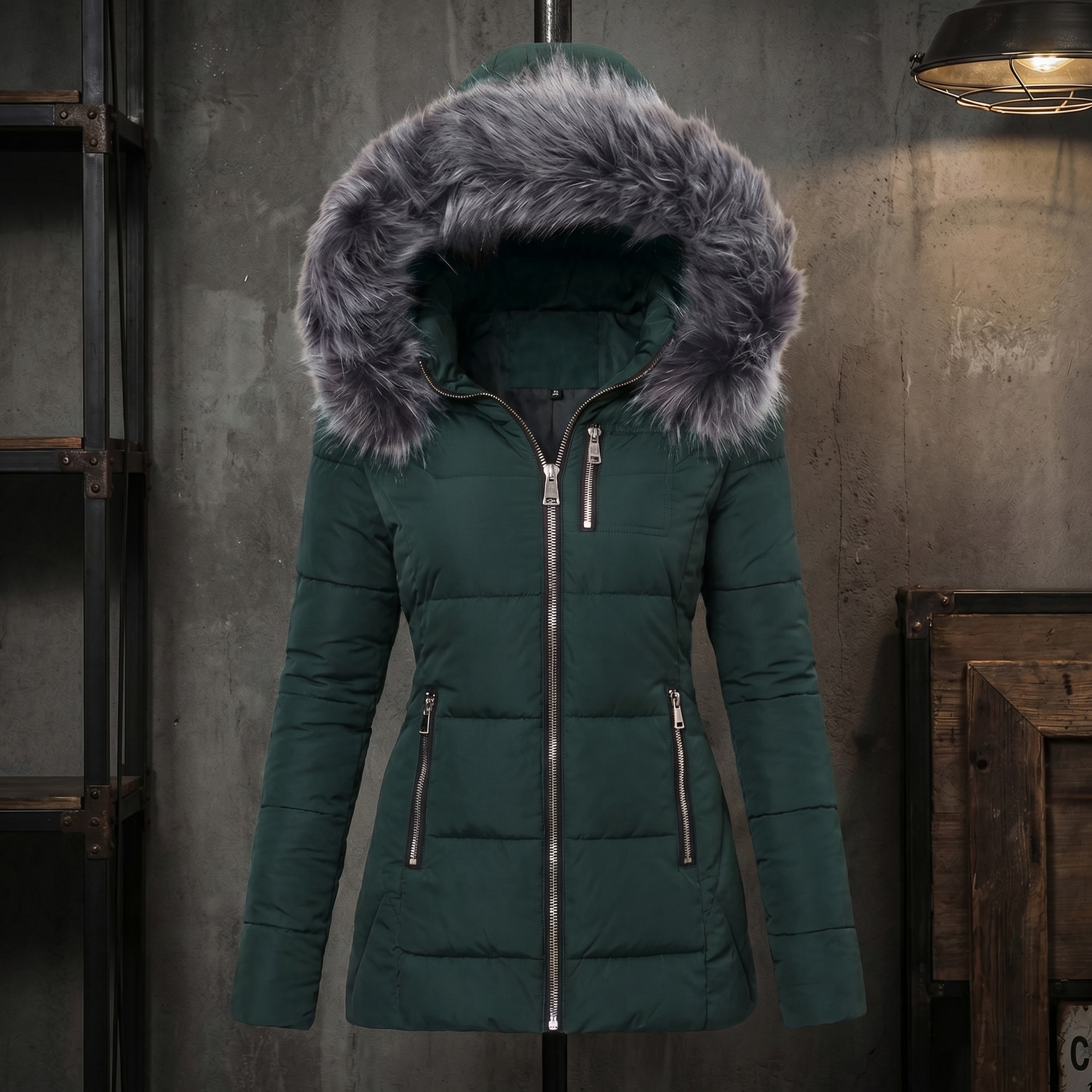 KIM'S | WOMEN'S PUFFER JACKET | HOODED | QUILTED