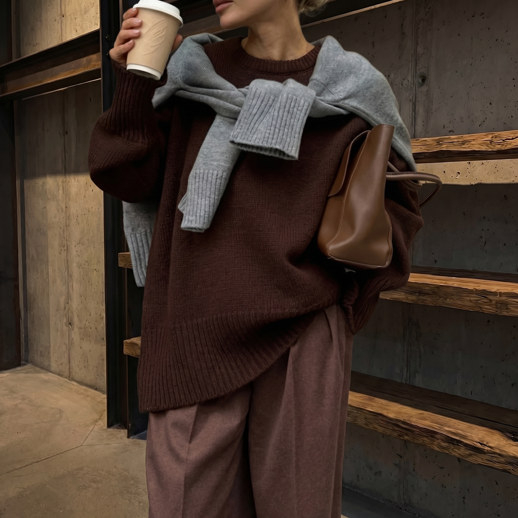 KIM'S | WOMEN'S SWEATER | DROPPED SHOULDER | OVERSIZED