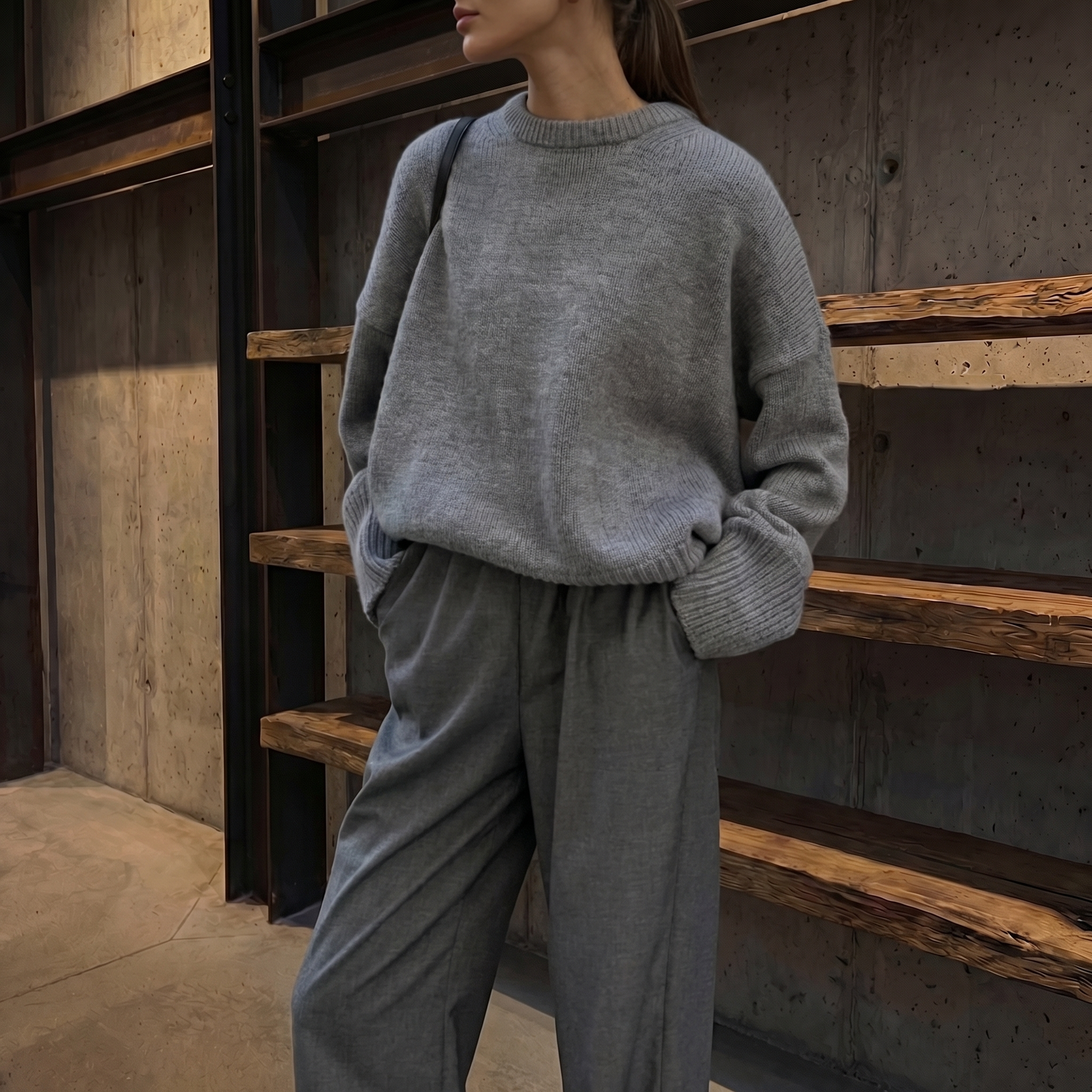 KIM'S | WOMEN'S SWEATER | DROPPED SHOULDER | OVERSIZED