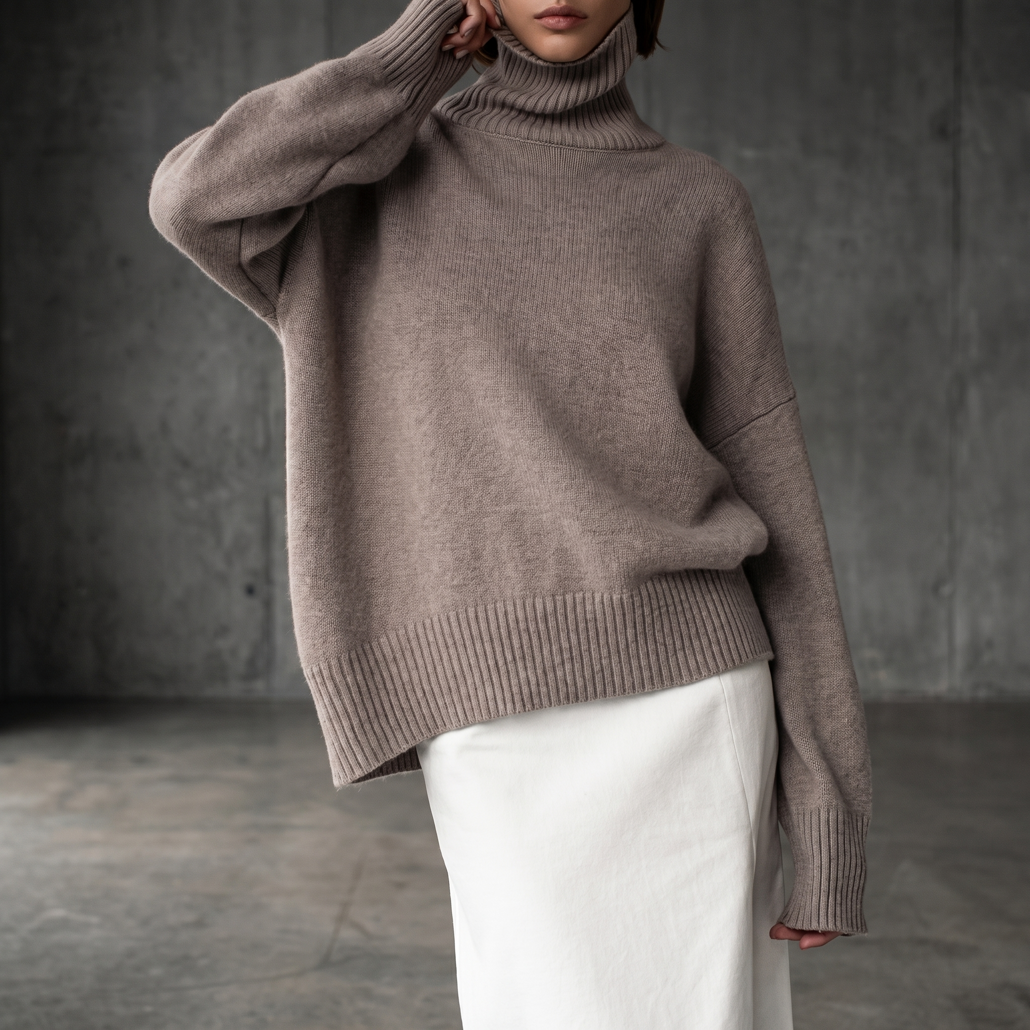 KIM'S | WOMEN'S SWEATER | TURTLENECK | OVERSIZED